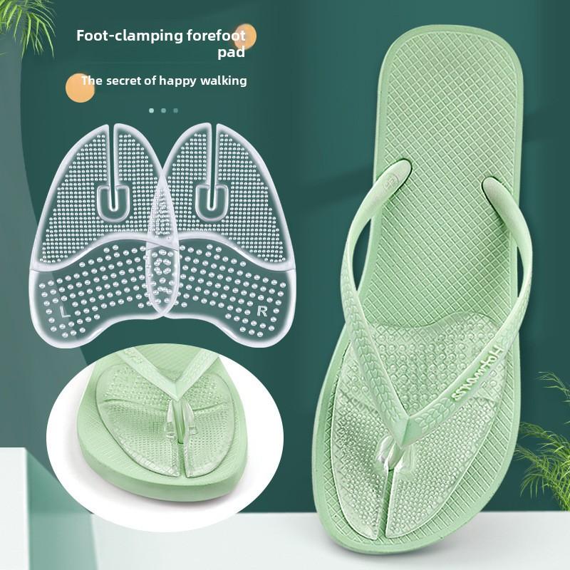 

Шлепанцы, Подушечка под переднюю часть стопы от натирания, Тапочки, Сандалии, Невидимая самоклеящаяся подушечка на половину стопы, Гранулированная противоскользящая амортизирующая стелька прозрачный