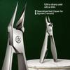 Durable Stainless Steel Cuticle Nipper Anti-Corrosion Trimmer for Ingrown Thick Toenails Fingernails Pedicure Use