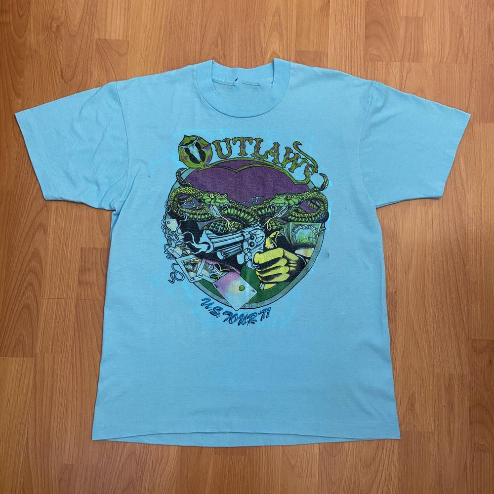 THE OUTLAWS Tour 1979 Gift For Fan S to 5XL Unisex Blue T-shirt Unisex T-Shirt M