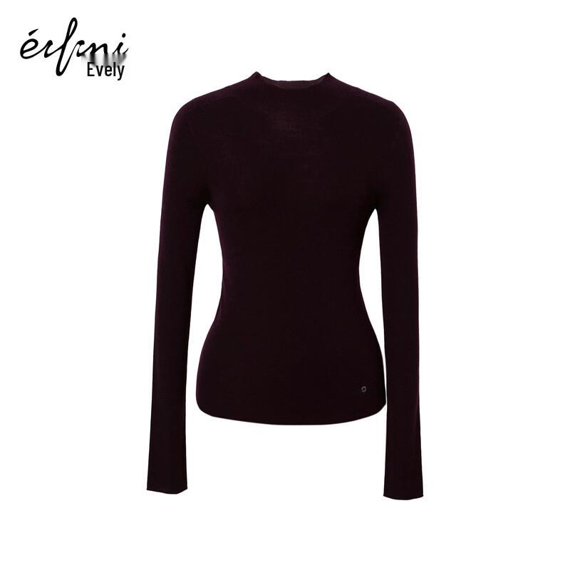 

Eifini Women s Simple Slim-Fit Turtleneck Wool Sweater M