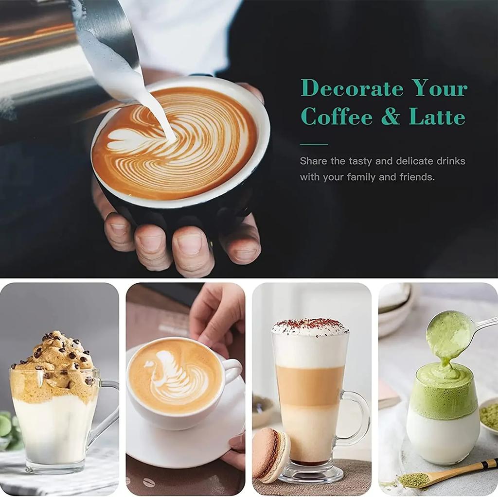 Portable Electric Milk Frother USB Egg Beater Hand Coffee Whisk Rechargeable Foam Mixer Home Kitchen Milk Frother Foaming