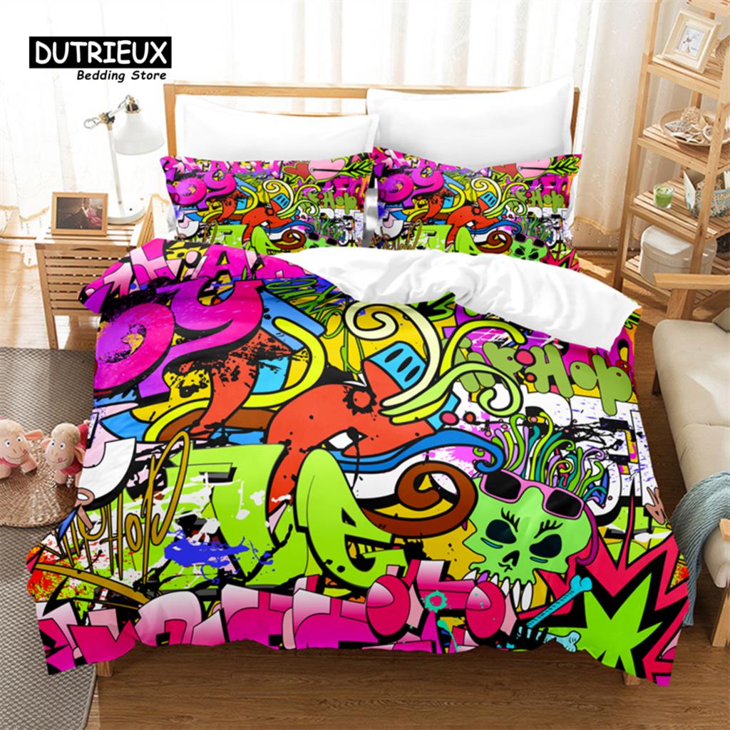 

Креативный комплект постельного белья Zebra, модный комплект постельного белья, мягкий, удобный, дышащий, для декора спальни и гостевой комнаты EU single(135x200cm)