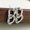 925 Sterling Silver Vintage Earrings For Women Trendy Simple Retro Chain Earring Jewelry Prevent Allergy Party Accessories Gift