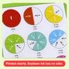 1 Set Magnetic Fraction Demonstration Book Fraction Learning Magnetic Tiles Circles Educational Fraction Puzzle Teaching Aid Math Manipulatives