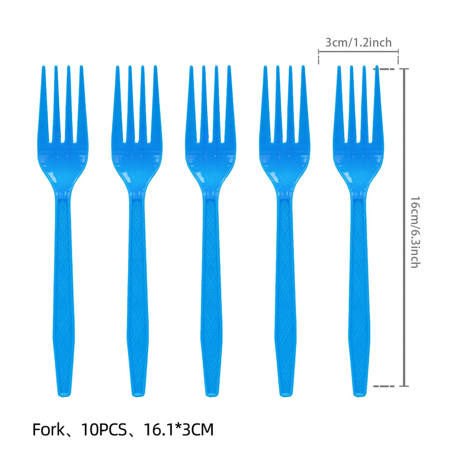 

Rally Wish Racing Party Supplies Birthday Decoration Car Gift Candy Kraft Paper Packaging Bag blue fork 10pcs