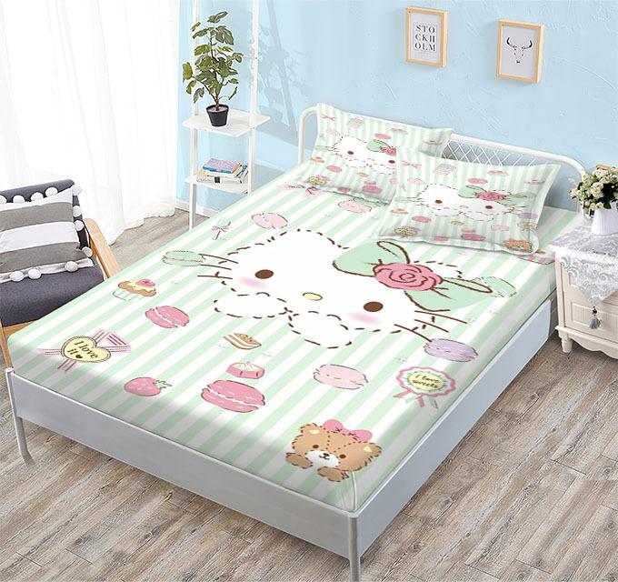 Kompleksowy Polerowany Materac, Nowy Rodzinny Uroczy Kreskówkowy Zestaw Trzyczęściowy Materac Dziecięcy