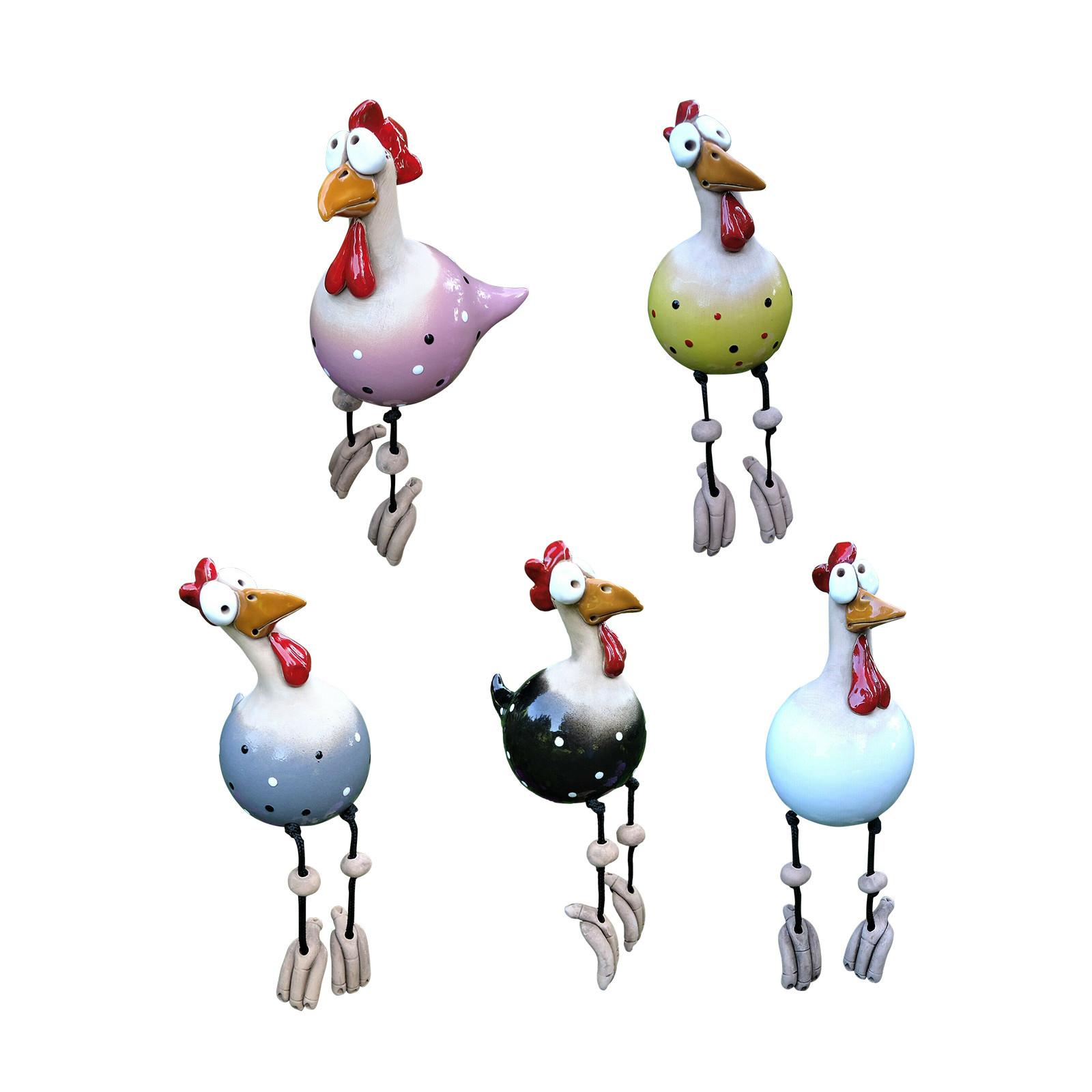 

(SU)декор курица садовая вилка курица петух куры сиденье для птиц в помещении и на открытом воздухе