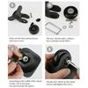 2Pcs Luggage Suitcase Replacement Wheels with Screw Tools, Rotating Flexible Travel Case Universal