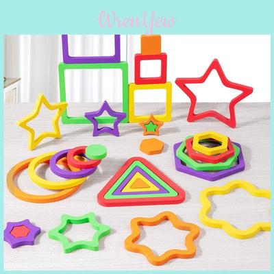 Wooden Geometric Shape Puzzle For Kids Developmental Learning Toys