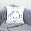 Cute C-COGIMYUN Pillow Case Cushion Cover Soft Cute Throw Pillow Case For Car Sofa Pillowcase Polyester With Zipper