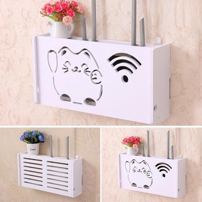 Ασύρματο Wifi Router Cover Storage Box Ξύλινο ράφι Διακοσμητικά τοίχου