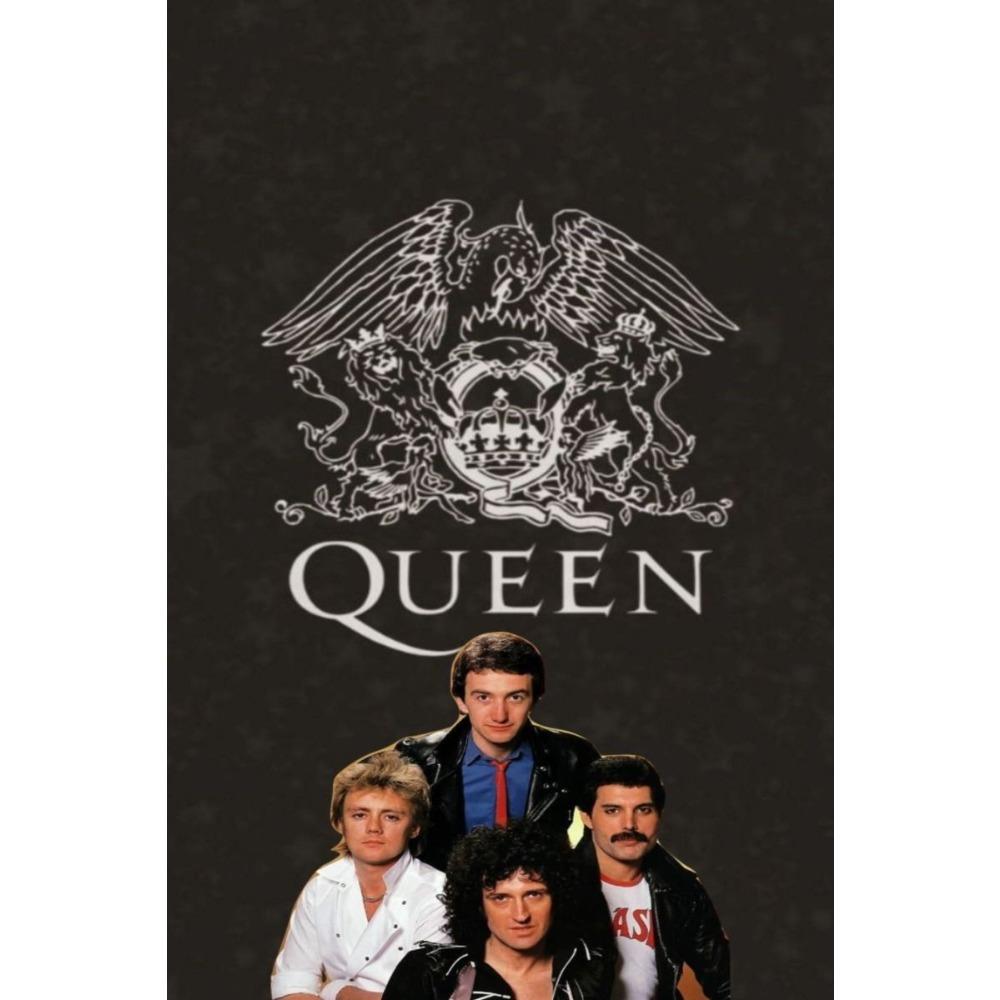 Metal Queen Band Wall Decor, Handmade 3D Tin Art for Living Room Bedroom Music Studio