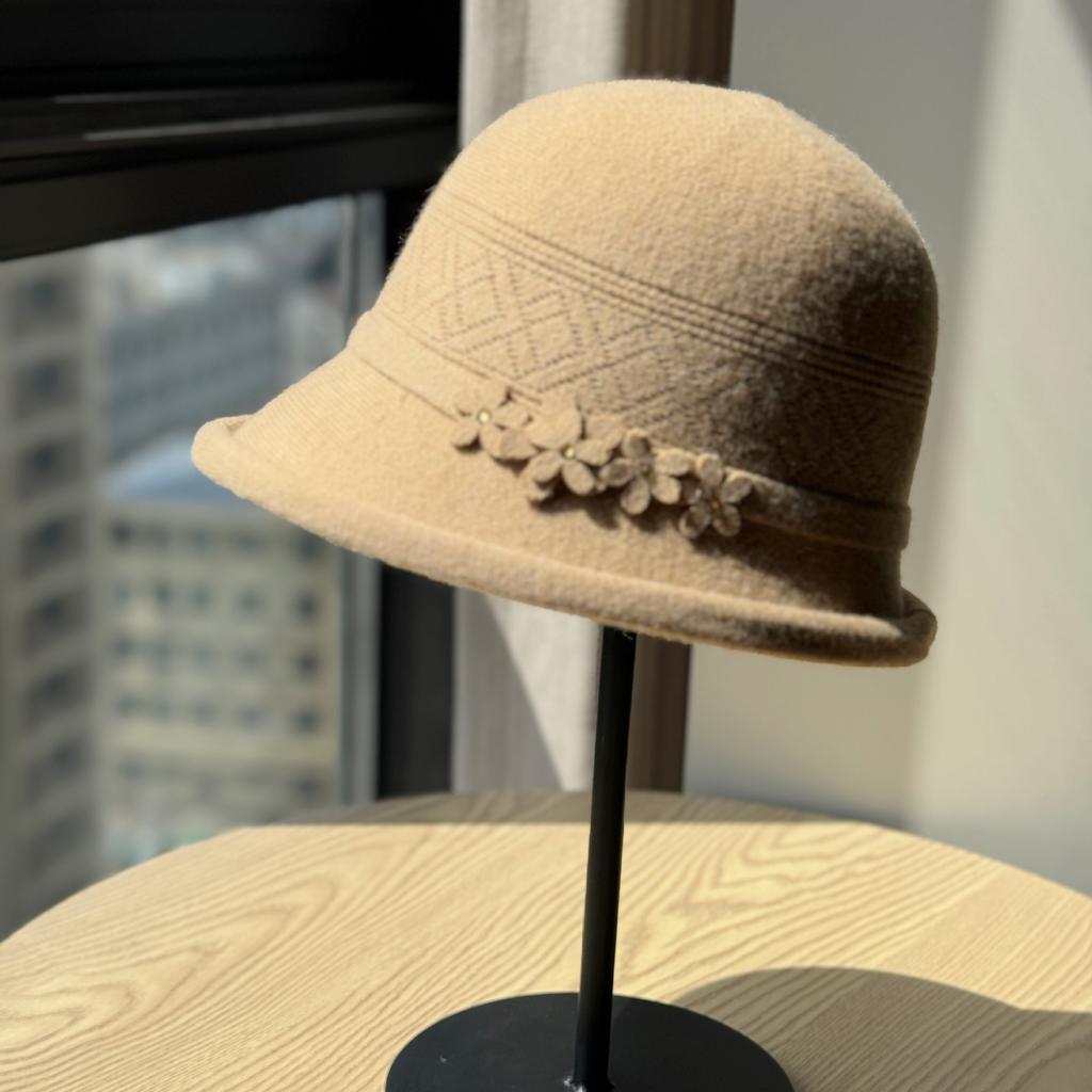 Cappello da Pescatore Autunno e Inverno per Madre di Mezza Età e Anziani Cappello Caldo e Antivento Cappello in Maglia per Anziana Nonna Colore Unico Anti Freddo