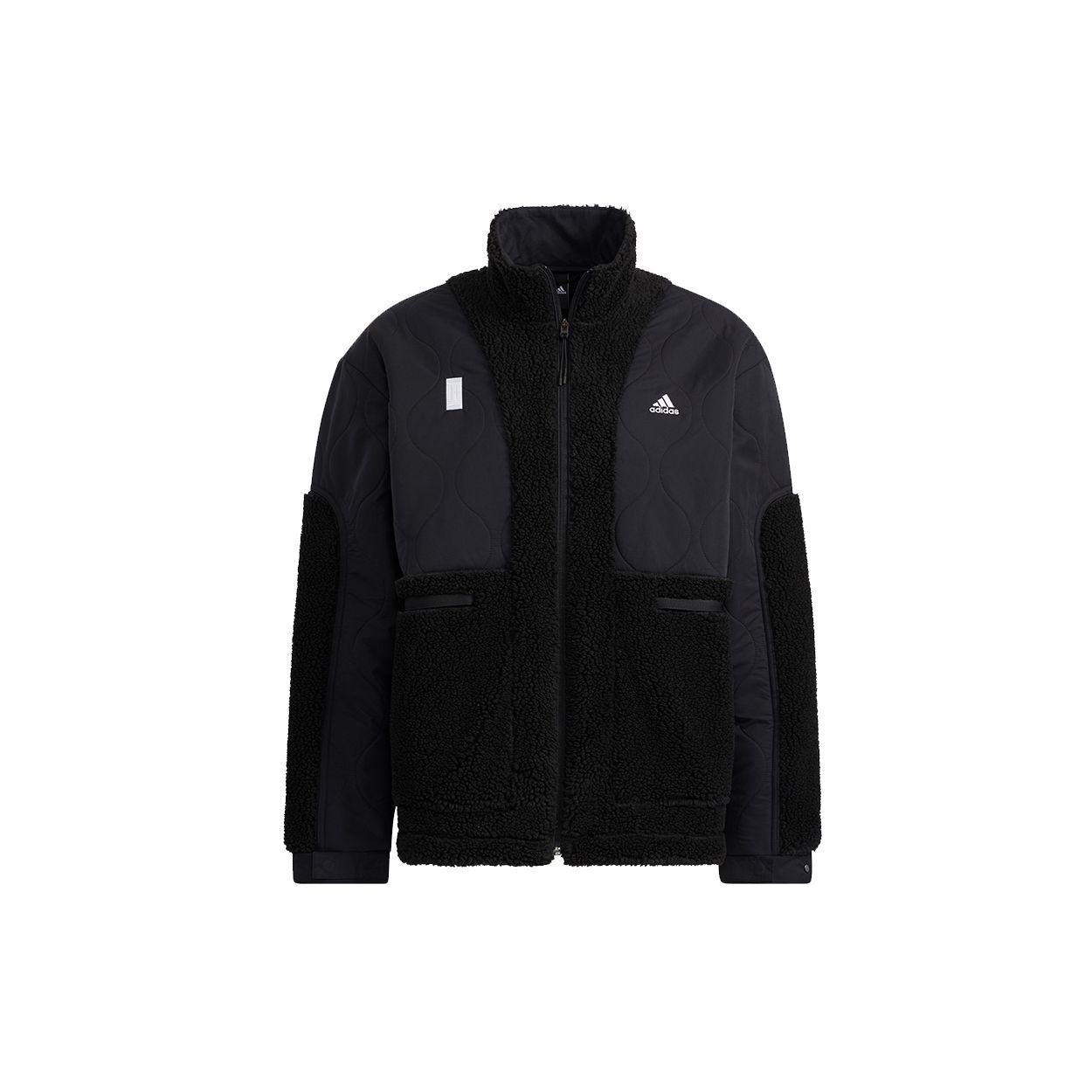 adidas Originals Wj Mixboa Jkt Splicing Fleece Jacket Black Men H40243 L