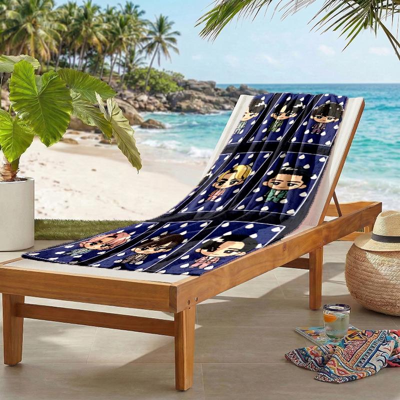 Snowman Band Fashion Beach Towel: Ideal for Summer Adventures Soft, absorbent and quick drying suitable for swimming and bathing