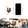 Unique Christmas Acrylic Rooster Hanging Decoration For Vibrant Car Interior Style