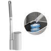 Toilet Wand Holder Designed for Convenient Use and Easy Maintenance Toilet Brush and Holder with Cleaner Refills