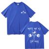 Meet Me At The Bar Gym Pump Cover Tshirt Funny Skeleton Oversized Crewneck Tshirt Men Women Casual High Quality Cotton T Shirts