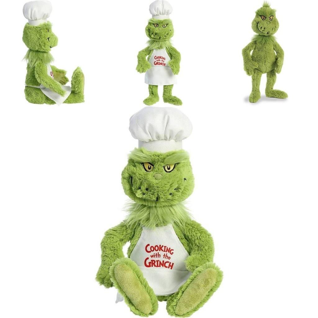 Grinch Vianočný Kuchár Oblečenie Plyšové Hračky Vypchaté Bábiky Darček pre Deti Mäkké Prítulné