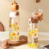 Water bottle strictly selected popular water cup cute pet animal water cup students go to school creative easy cup high value kapibara water cup