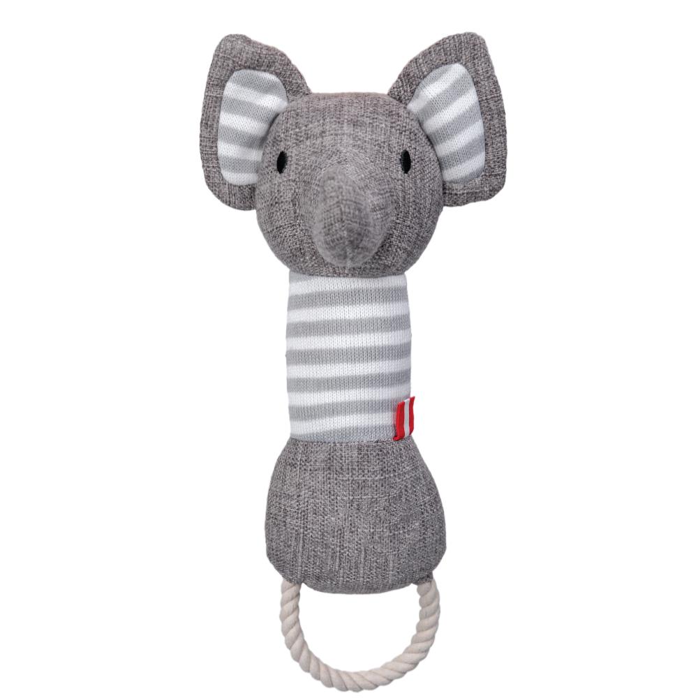 Manufacturer Custom Logo Chew Dog Pet Squeak Toys (Gray,35*15 cm)
