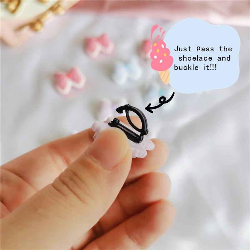 New 1pcs DIY Bow Shoe Buckle Girls and Children's DIY Shoes Accessories Trend Creative Shoelaces Decorative Shoes Accessories