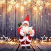 Elektrischer Musik-Weihnachtsmann für Puppenornamente Schütteln Singen Tanzen Weihnachten Alte Leute Puppen Weihnachtsgeschenke Heimdeko X3UC