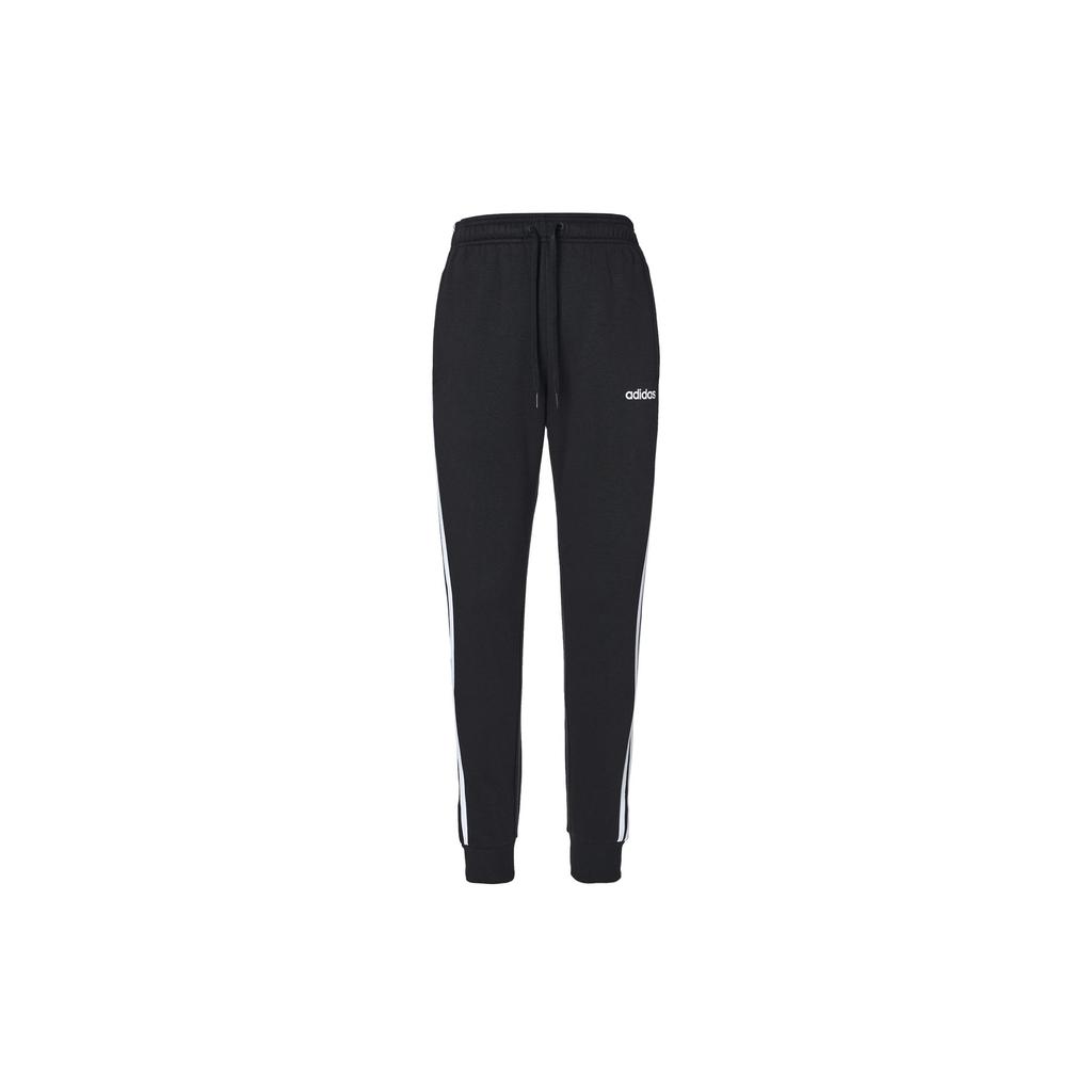 Adidas E 3S T Pnt FL Retro Sports Side 3 Pack Patterned Fleece Knitted Sweatpants Men's Black DQ3095
