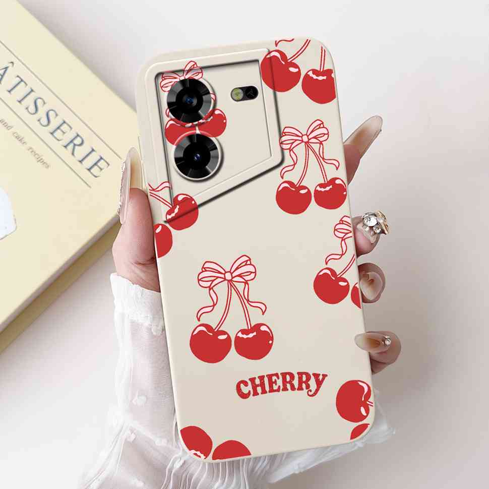 Protective Casing For Tecno Pova 5 Pro 5G 6.78" Fashion Girl Flower Love Soft Silicone Cover For Tecno Pova 5Pro 5G Shell Bumper