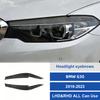 For BMW 5 Series G30 2018-2023 Carbon Fiber Inner Headlight Eyebrow Sticker Decoration Stickers Accessories