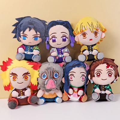 20cm Demon Slayer Tanjirou Nezuko Brinquedo de Pelúcia Personagem de Desenho Animado de Anime Japonês Boneca Acolchoada Clássico Bonito Kawaii Presente Para Crianças Brinquedos