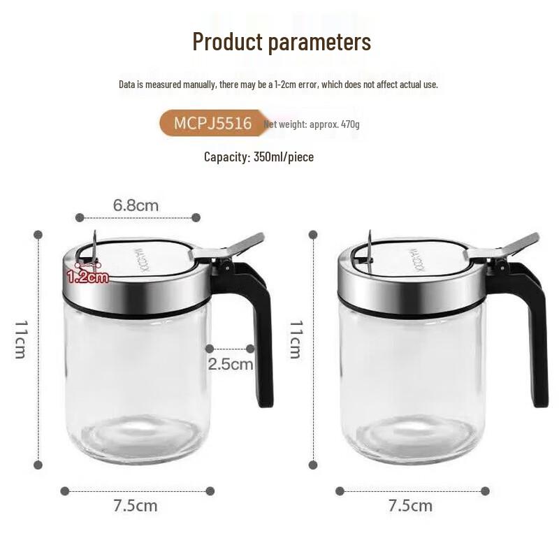MAXCOOK Glass Seasoning Jars