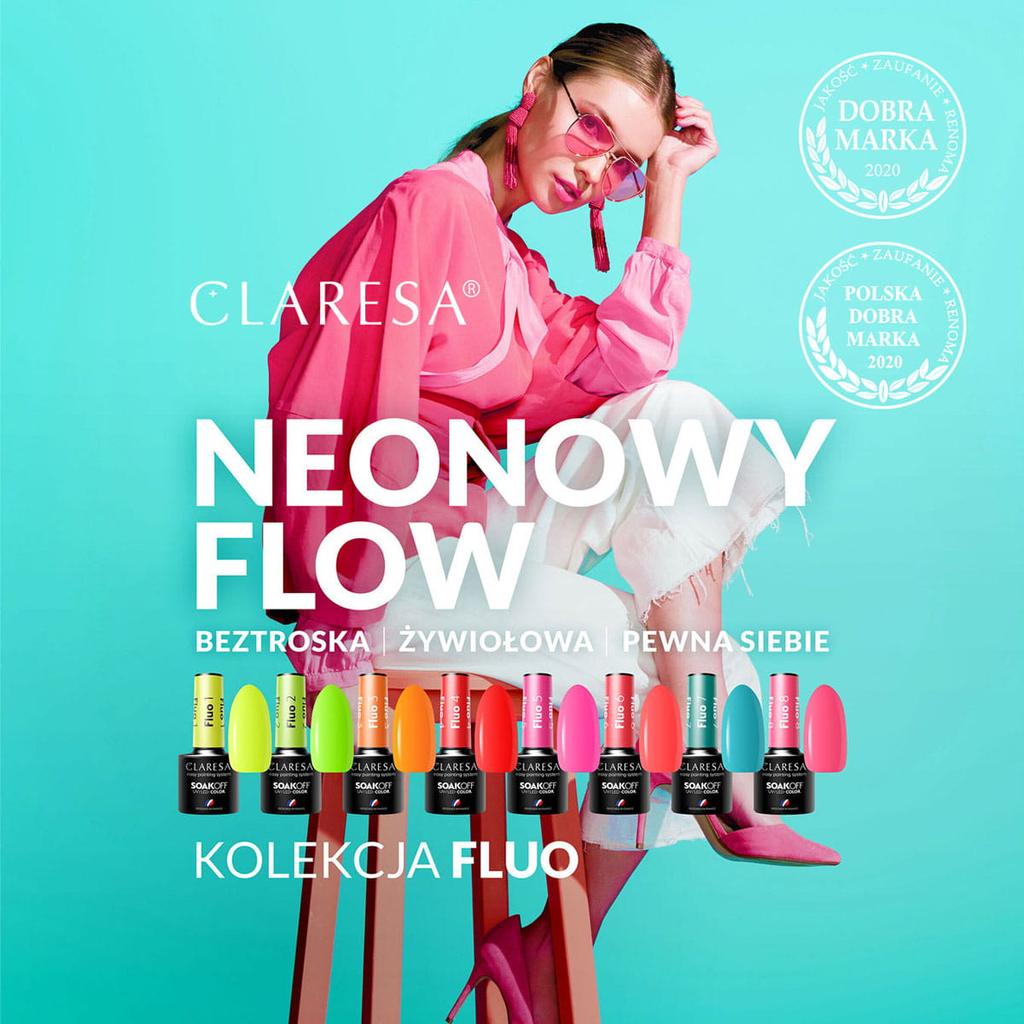 Claresa Lakier Hybrydowy Fluo 4 -5G