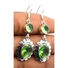 Peridot Gemstone Ethnic Handmade Drop Dengle Earring Jewelry  ER 034