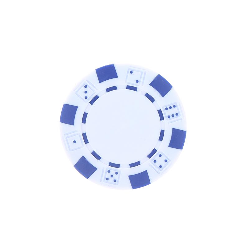 10 Pcs Abs Plastic Poker Chips Casino Texas Hold'Em Poker Metal Coins 11.5G Chips Poker Game Chip Set Accessories