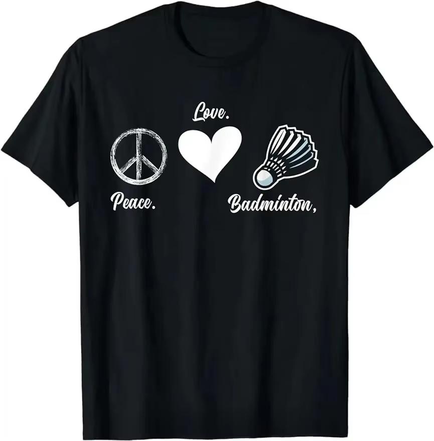 2026 New Fun And Stylish Fitness Tshirts For Badminton Enthusiasts Team Players Coaches And Wounisex Summer