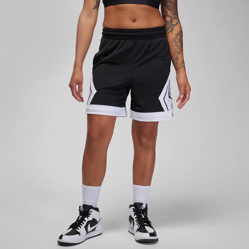 Nike Jordan Women s Quick-Dry Mesh Athletic Shorts FB4589-010 L