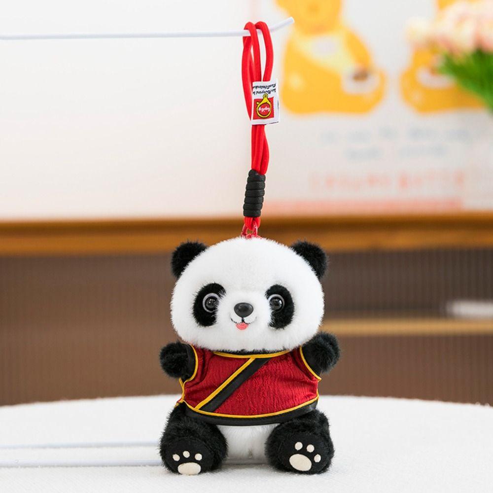 Chinese Style Plush Panda Pendant Soft Pillow Stuffed Animal Toys Panda Plush Toy  for Children
