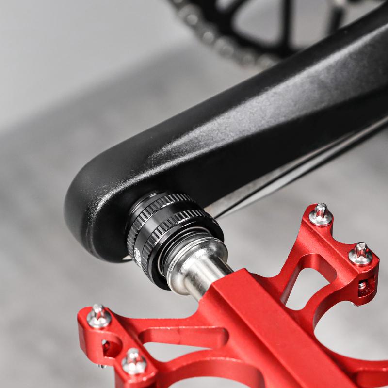 MUQZI 1Pair Quick Release Pedal Holder Titanium Alloy Stainless Steel Pedal MTB Road Bike Quick Release Pedal Extender Adapter