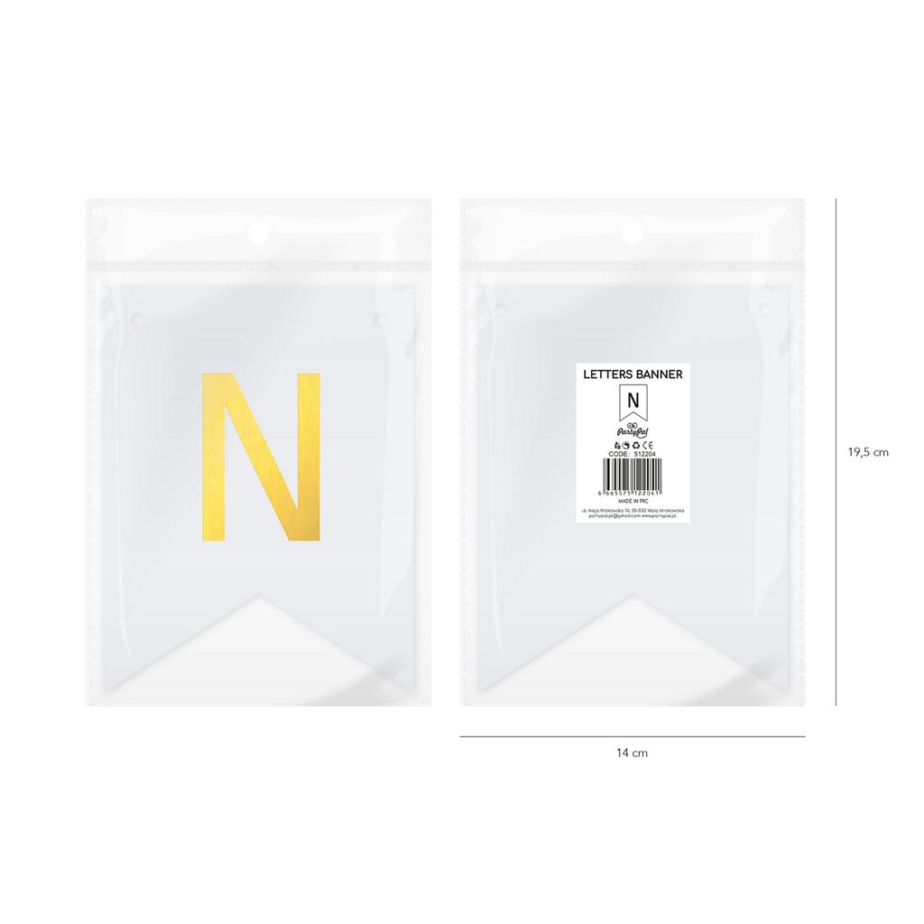 Baner Diy 16X12 Cm - Literka N