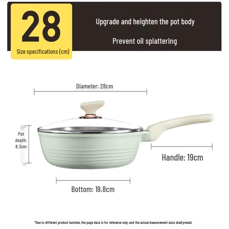 COOKER KING 28cm Non-Stick Deep Fry Pan with Lid