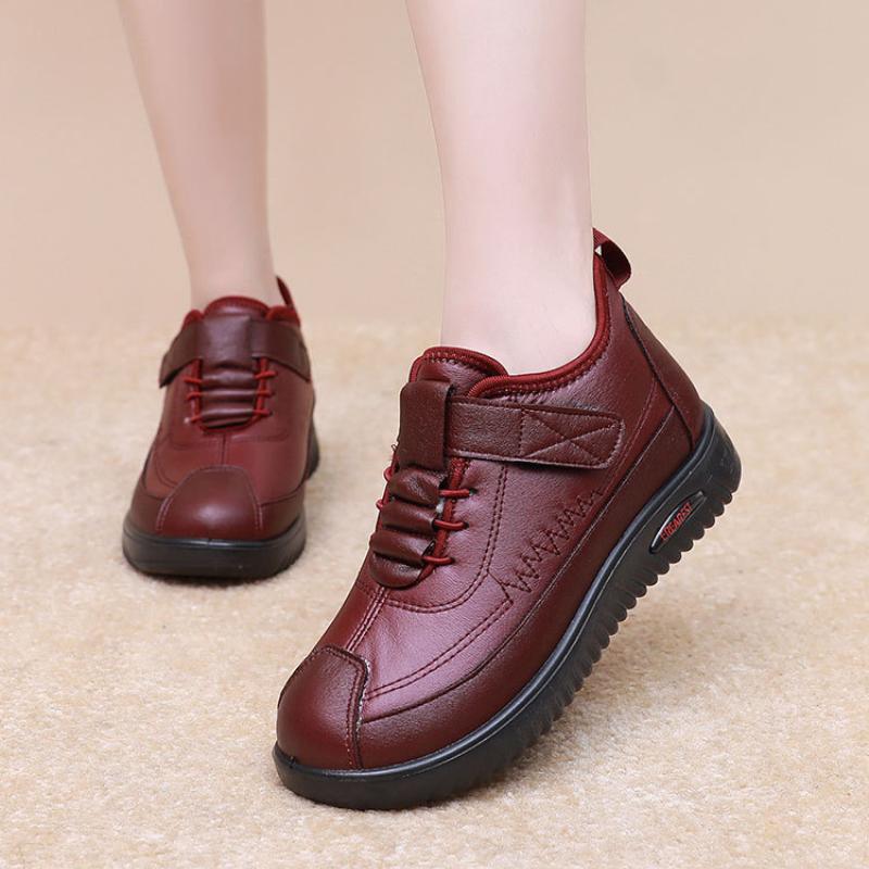 New Women's Cotton Boots Non-slip Comfortable Mother's Cotton Shoes Plus Velvet To Keep Warm Middle-aged Elderly Snow Boots