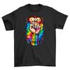Pride_5 Fist Bump T-Shirt Mens Womens Tees Top - Unleash Your Pride! Funny Unisex Tee with a Punch of