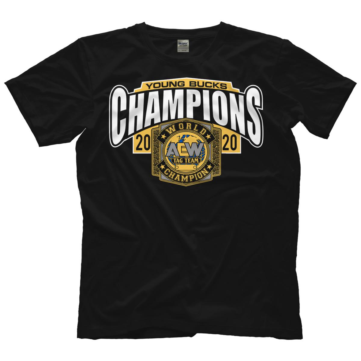 Young Bucks - Champions AEW Official T-Shirt S разноцветный
