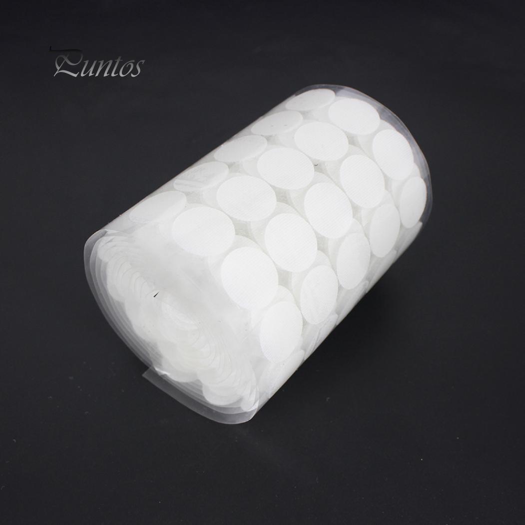 100 шт./компл. 2 см крючок-петля самоклеящиеся монеты точки круги палка лента диски — фото 7