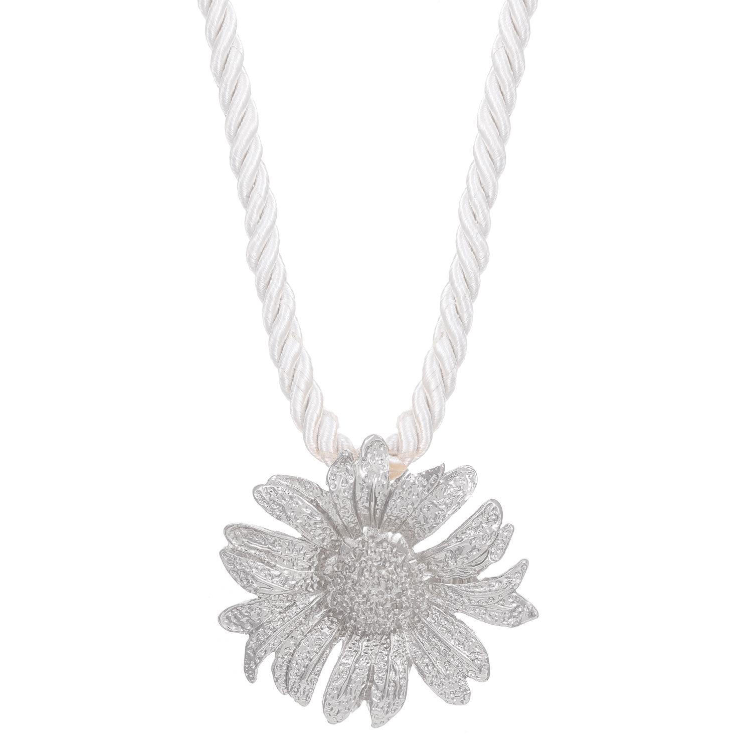 

Ретро, ​​перебільшення, індивідуальний дизайн, хіп-хоп, соняшник, кулон, намисто, сережки для жінок 1 pcs-necklace срібний