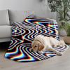 Trippy Colorful Pattern Microfiber Flannel Cover Blanket Bedroom Living Room Sofa Soft And Comfortable Home Decoration