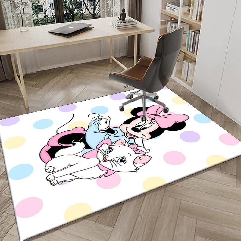 Pink Mouse Artwork Printed Area Rug for Office, Chair Rug, Decorative Carpet Floor Mat, Large Size Fan gifts Christmas gifts