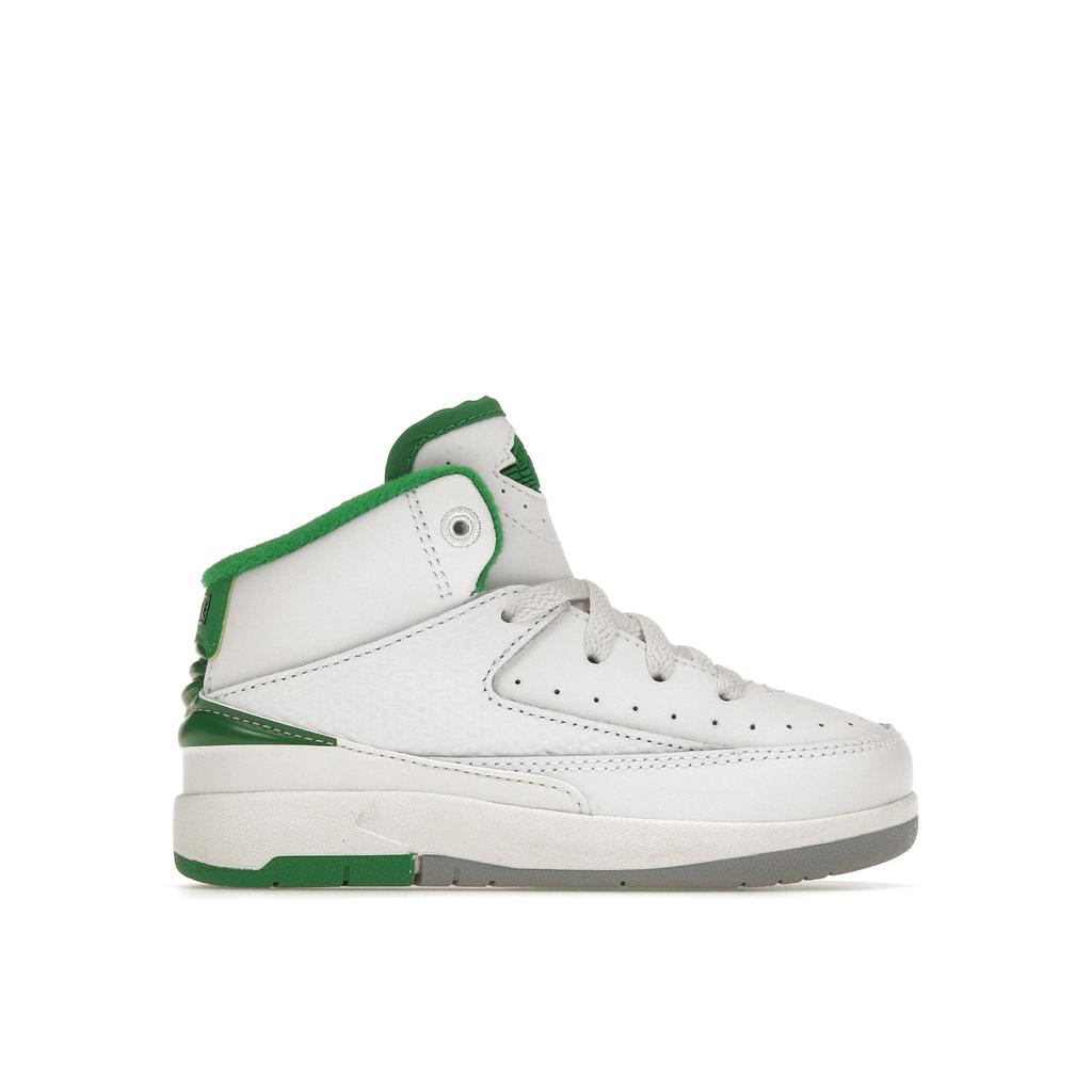 Air Jordan 2 Retro TD Lucky Green Baby Sneakers White Sail Light-Steel-Grey DQ8563-103