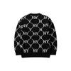 MLB Old Flower Sweater Unisex Black 3AKTM0214-50BKS